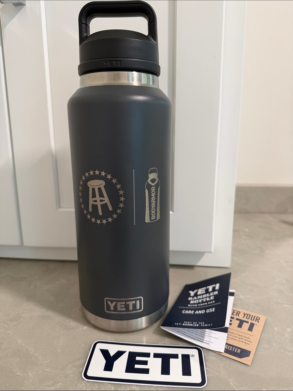 Yeti 46 oz. rambler bottle with chug cap